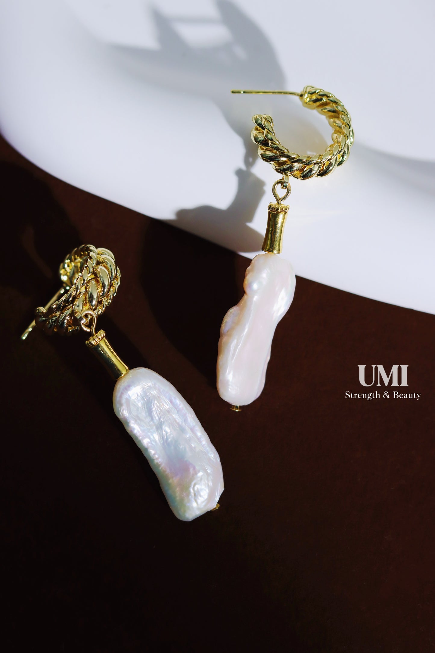 Freshwater Long Pearl Hook Earrings