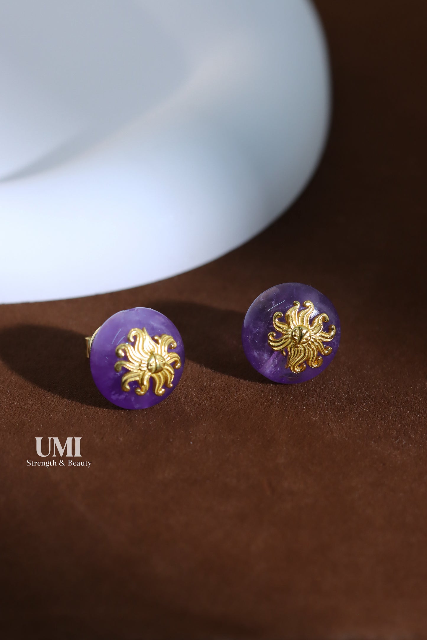 Floral Crystal Stud Earrings