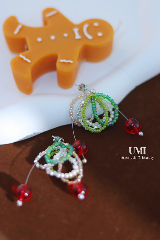 Christmas Loop Earrings