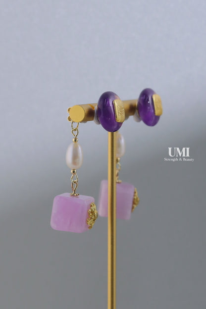 Pearl Amethyst Push Backs