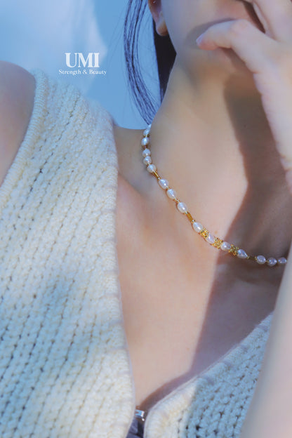 14K Gold Pearl Necklace